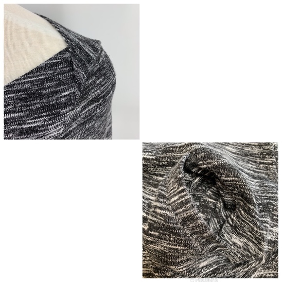 Hollister Black & White Marked Knit 3/4 Sleeve Tunic Style Sweater Dress, Small - Picture 13 of 16